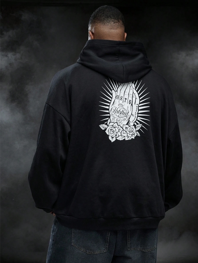 KADMAX大尺碼-秋冬長袖帽TEE〈CATW2474〉