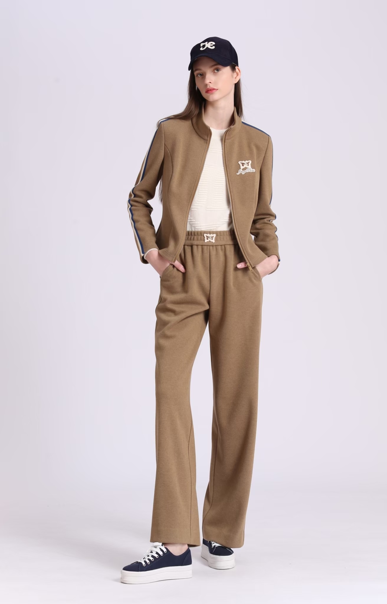 BD15111D1 立領收腰運動套裝夾克