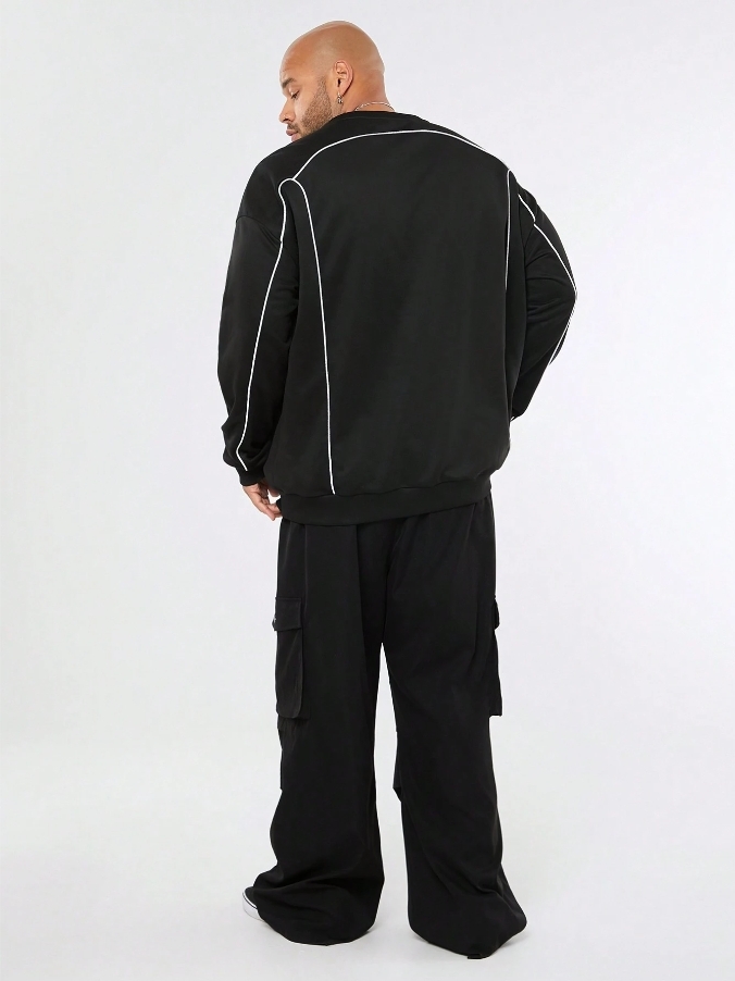 KADMAX大尺碼-秋冬長袖大學TEE〈CATW2477〉