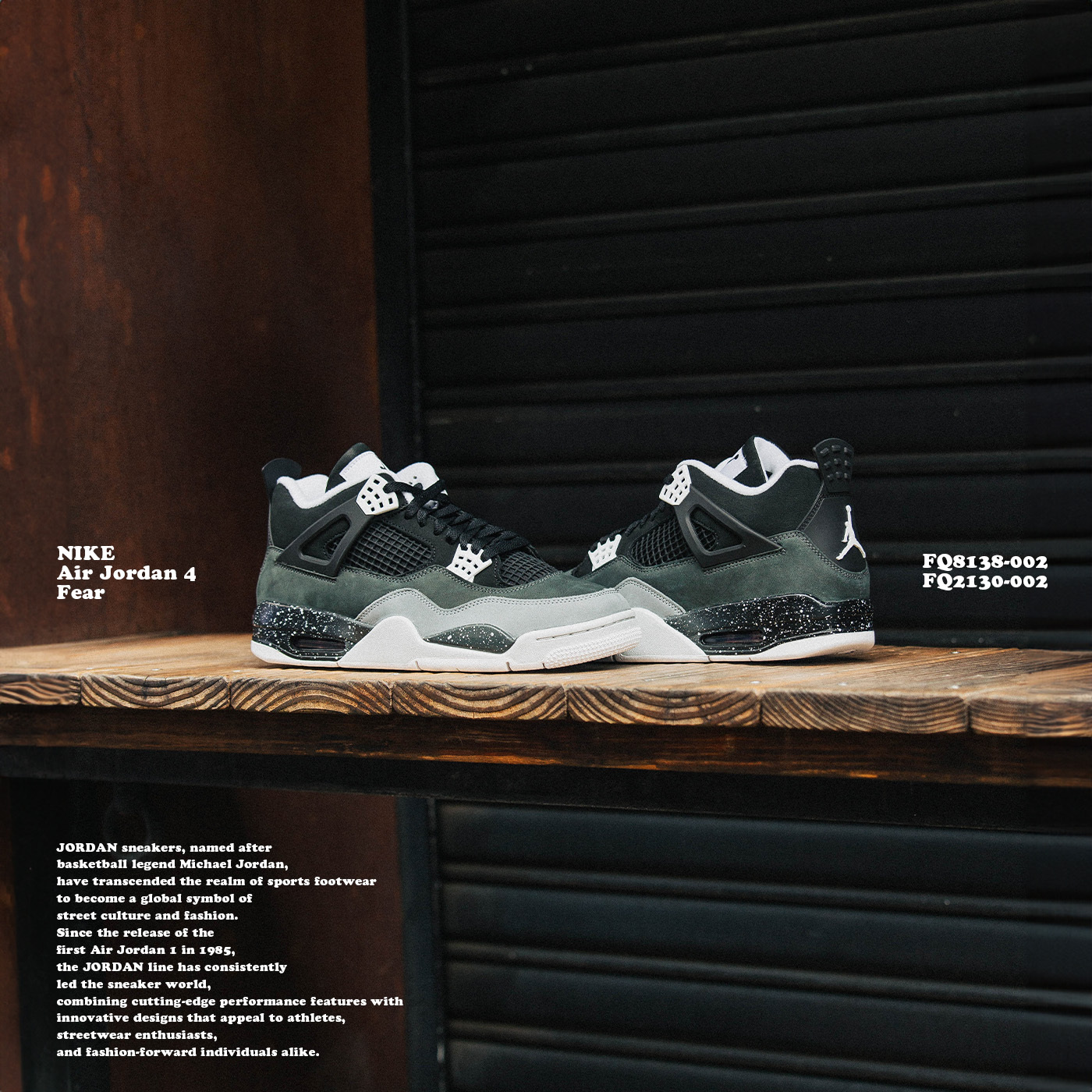 男女款 NIKE Air Jordan 4 "Fear" 2024 恐懼 黑白【FQ8138-002】【FQ2130-002】