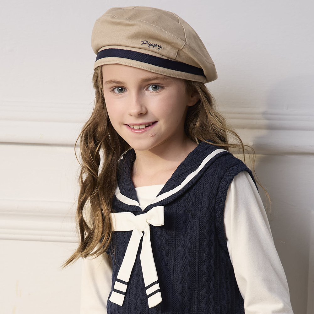 PIPPY 氣質貝雷帽 卡其.丈青