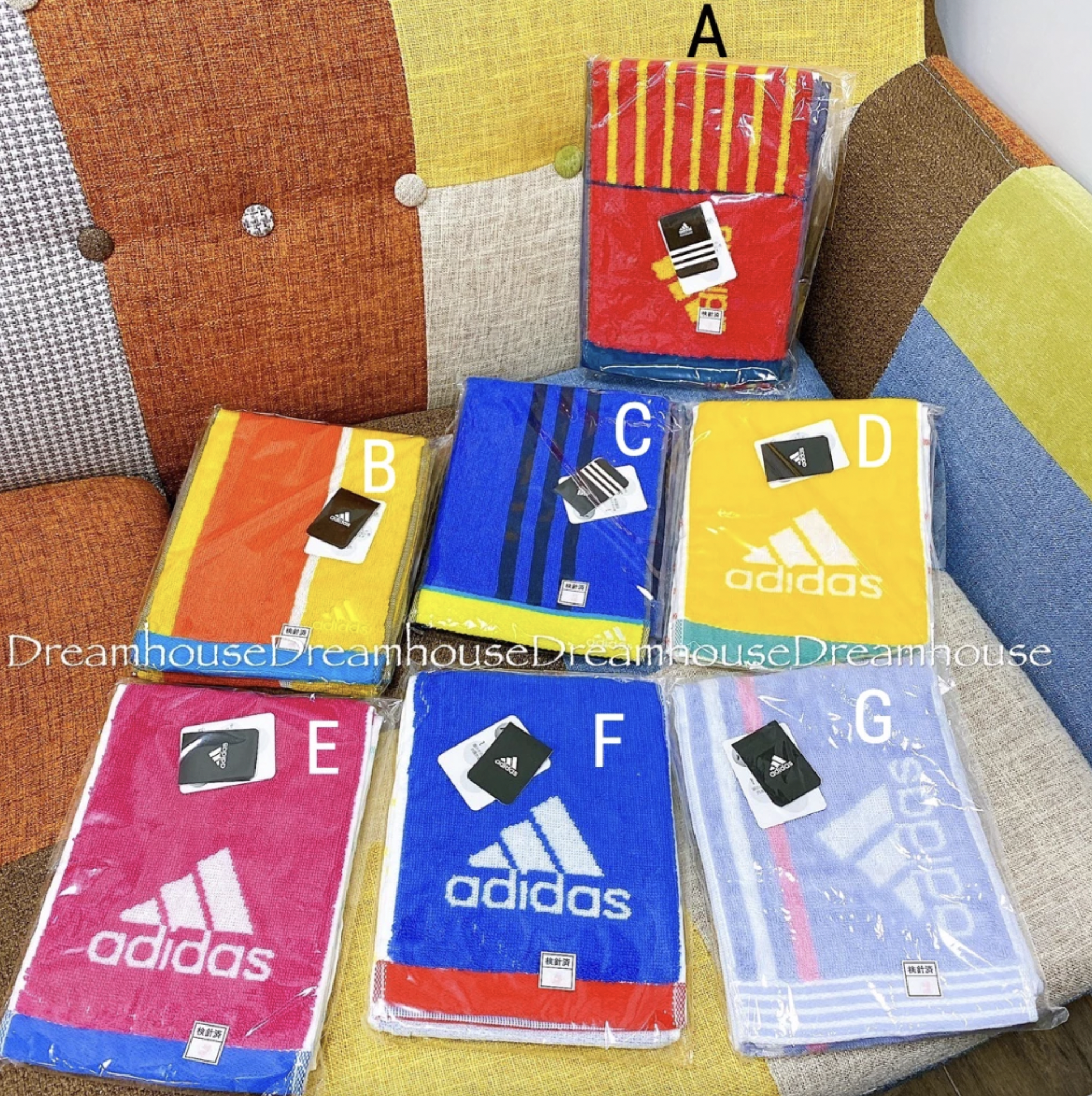 ADIDAS 愛迪達 純棉 抗菌防臭加工 運動毛巾 長毛巾 洗臉毛巾 手巾 小浴巾 長巾 洗臉巾