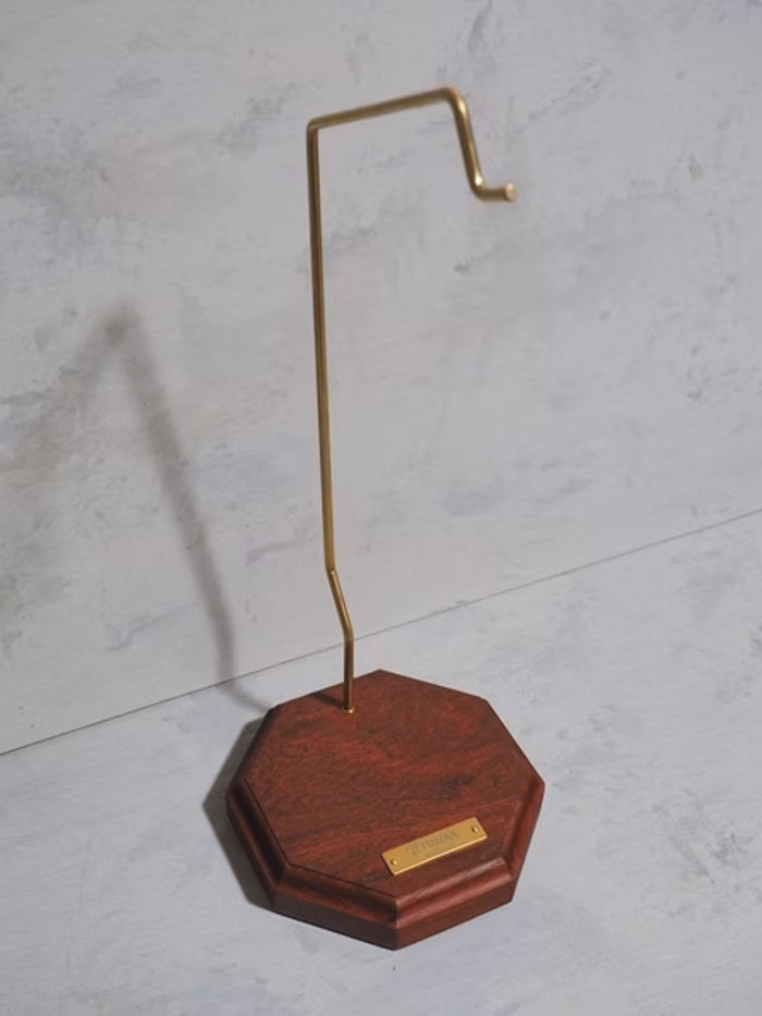 【TETSUZAN】實木黃銅燈座 (紅花梨木)