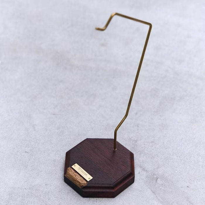 【TETSUZAN】實木黃銅燈座 (紅花梨木)