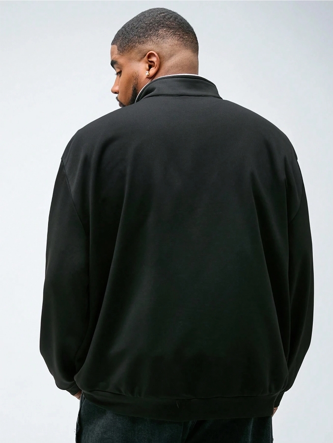 KADMAX大尺碼-秋冬長袖大學TEE〈CATW2482〉