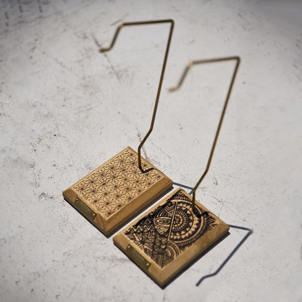 【TETSUZAN】雕刻木製燈座