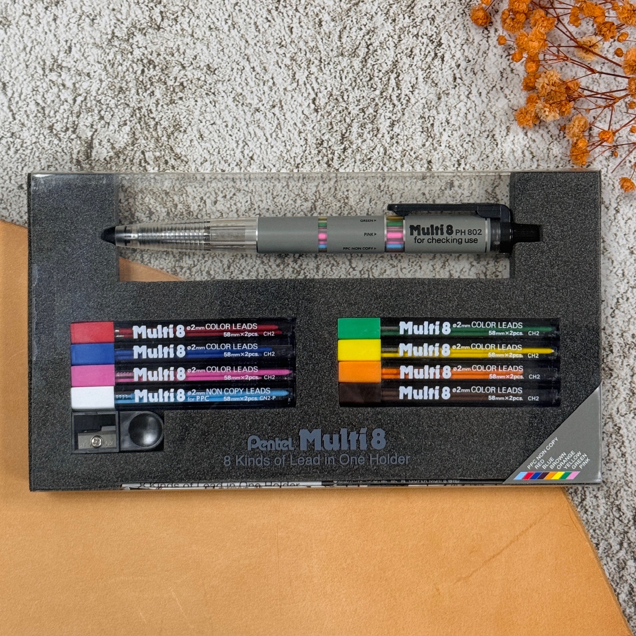 PENTEL｜設計家專用 8色 套筆