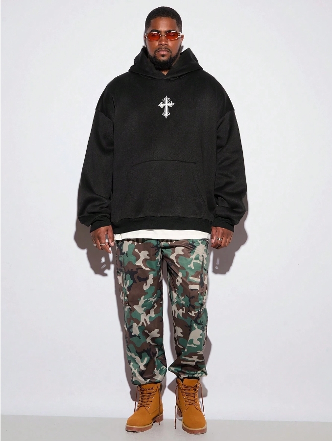 KADMAX大尺碼-秋冬長袖帽TEE〈CATW2484〉