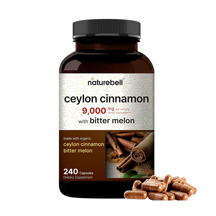 美國Naturebell有機錫蘭肉桂9000毫克+有機苦瓜素300毫克, 240粒膠囊