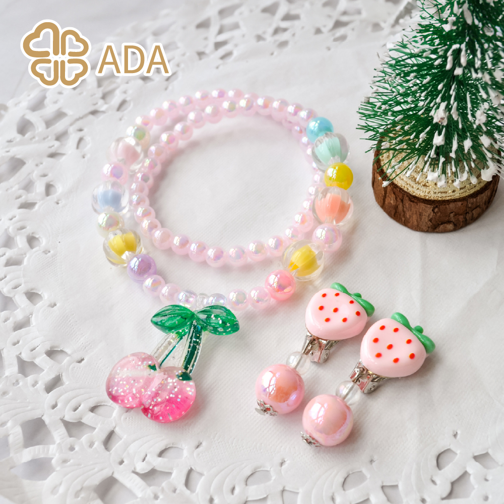 ADA 兒童水果項鏈耳環套組