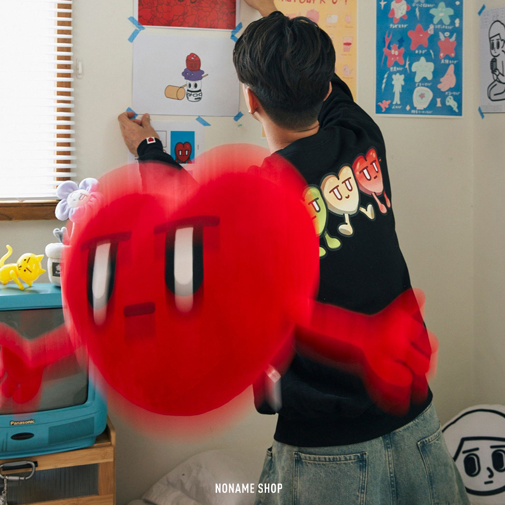 FREAK'S STORE x KURT WU 俏皮 愛心 糰子串 塗鴉 大學踢 三色 (男款)