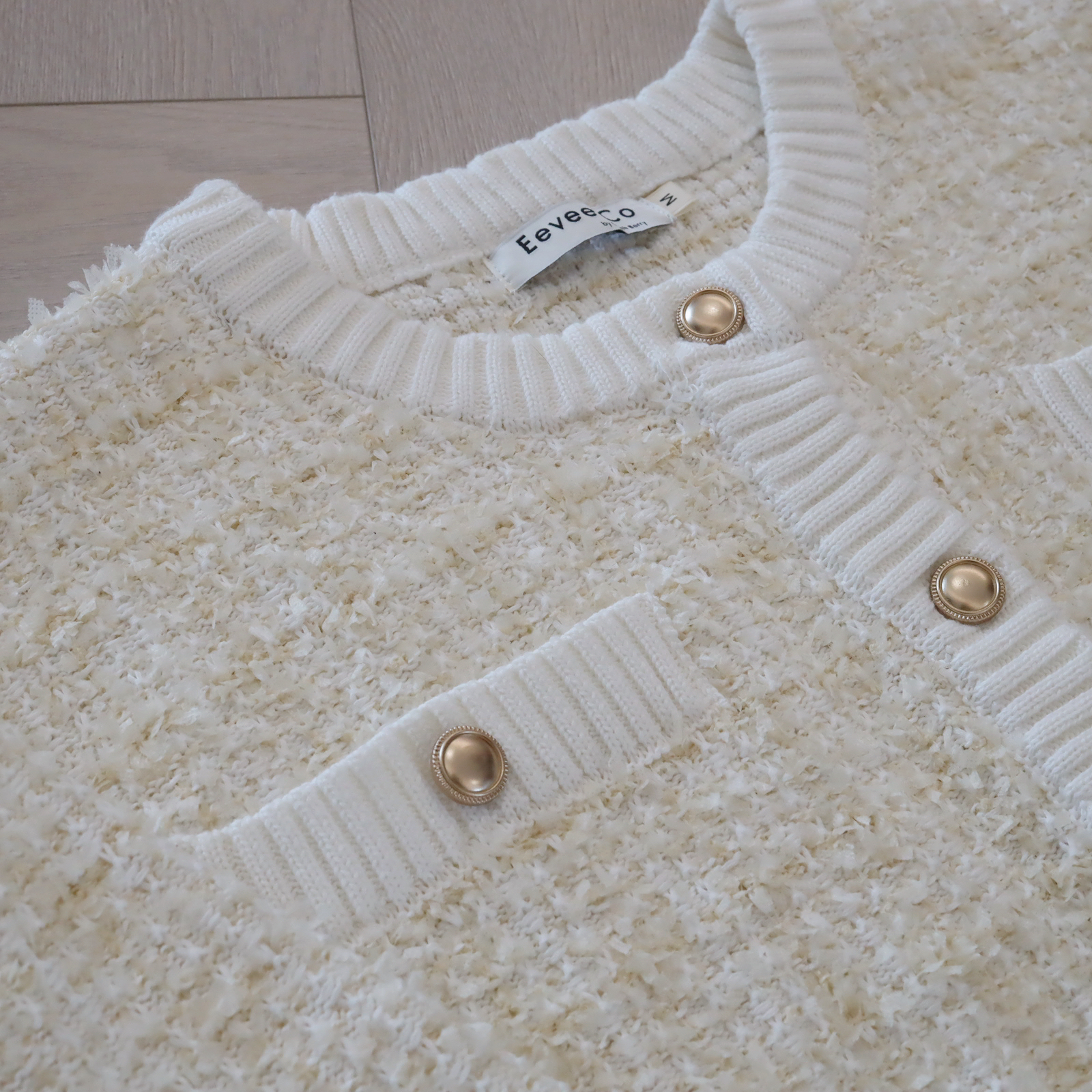 現貨 7082 Classic Tweed Jacket in Ivory