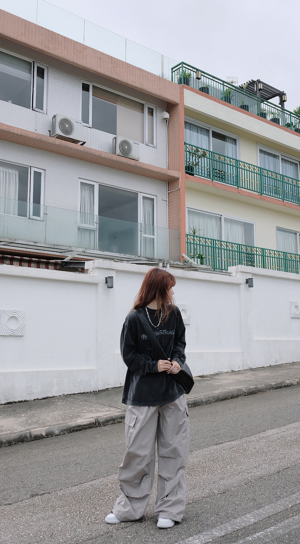 LT0017 洗水潑墨Print長袖