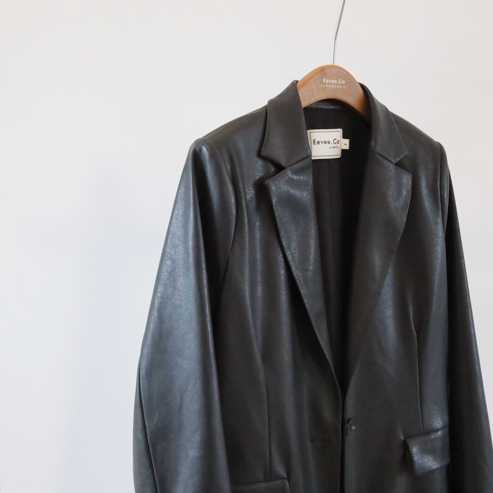 現貨 7107 修身皮面西裝外套