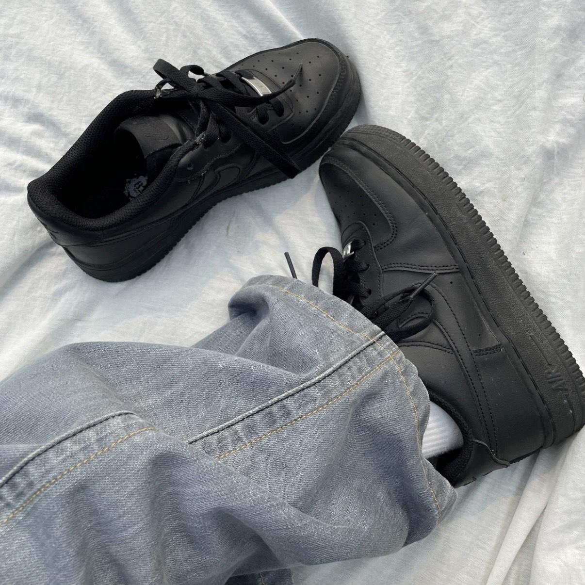 Nike Air Force 1 Low "Triple Black" 純黑 女鞋 低筒休閒鞋