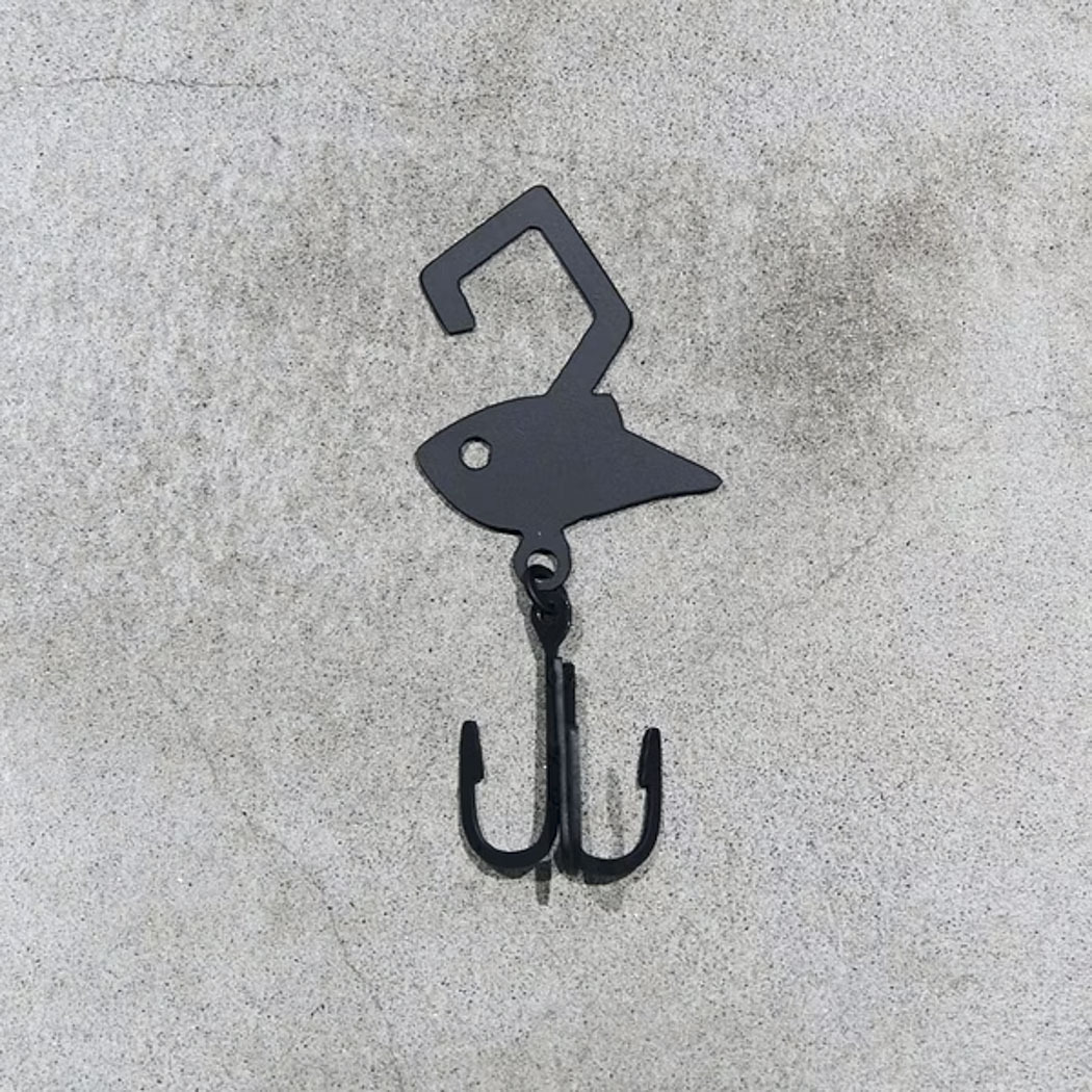 【TETSUZAN】魚鉤形狀掛鉤 (單鉤/雙鉤)