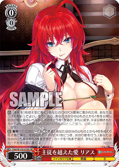 【Fdd/W120-076S SR】主従を越えた愛 リアス