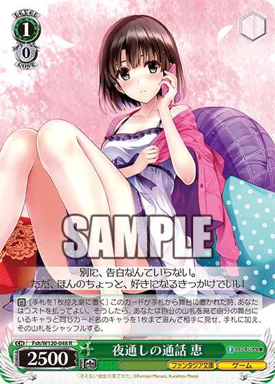 【Fsh/W120-048 R】夜通しの通話 恵