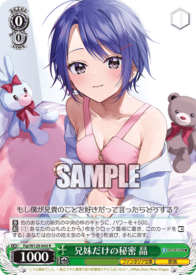 【Fgi/W120-043 R】兄妹だけの秘密 晶