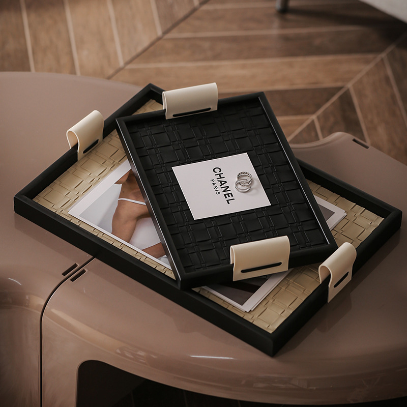 《5236》輕奢皮革首飾收納盤