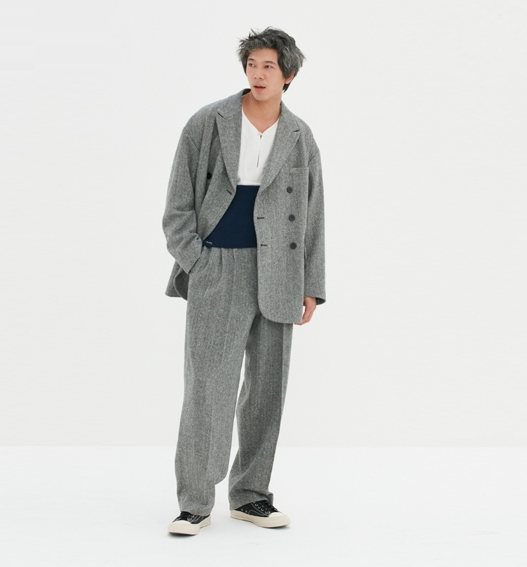 VISVIM REGIS DB BLAZER (DONEGAL TWEED) - BLACK SIZE 3 PRE ORDER ITEM (預訂中)