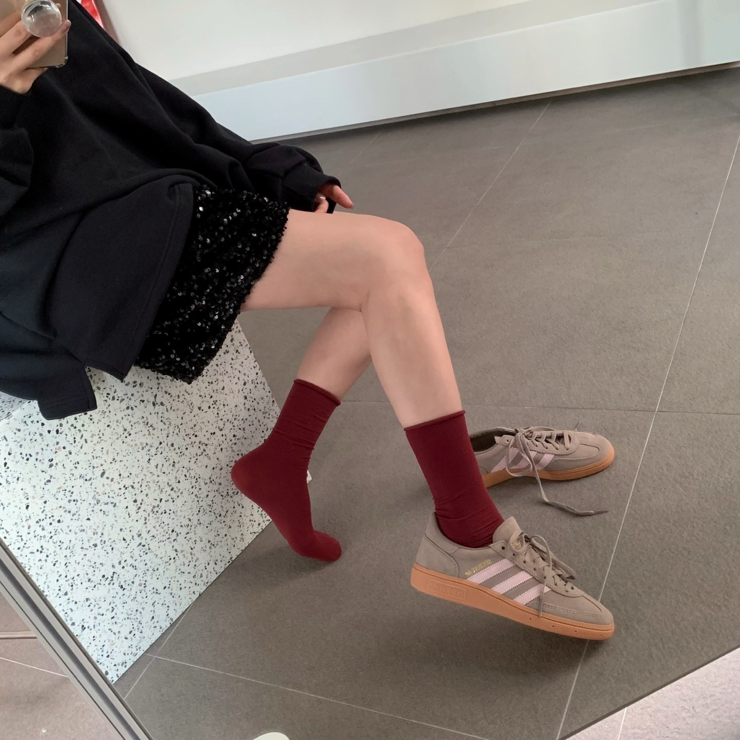 Adidas Originals Handball Spezial 淺咖啡 粉色 復古鞋 JR3082