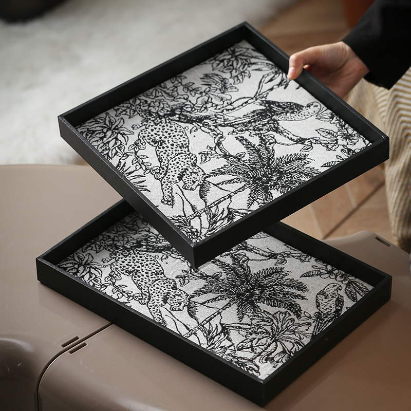 《5238》輕奢皮革裝飾品托盤