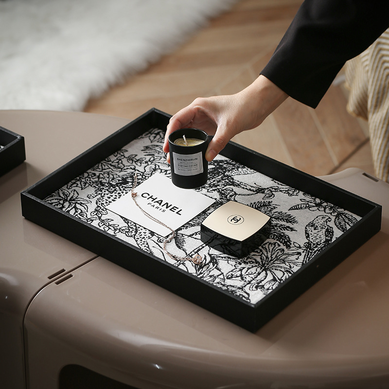 《5238》輕奢皮革裝飾品托盤