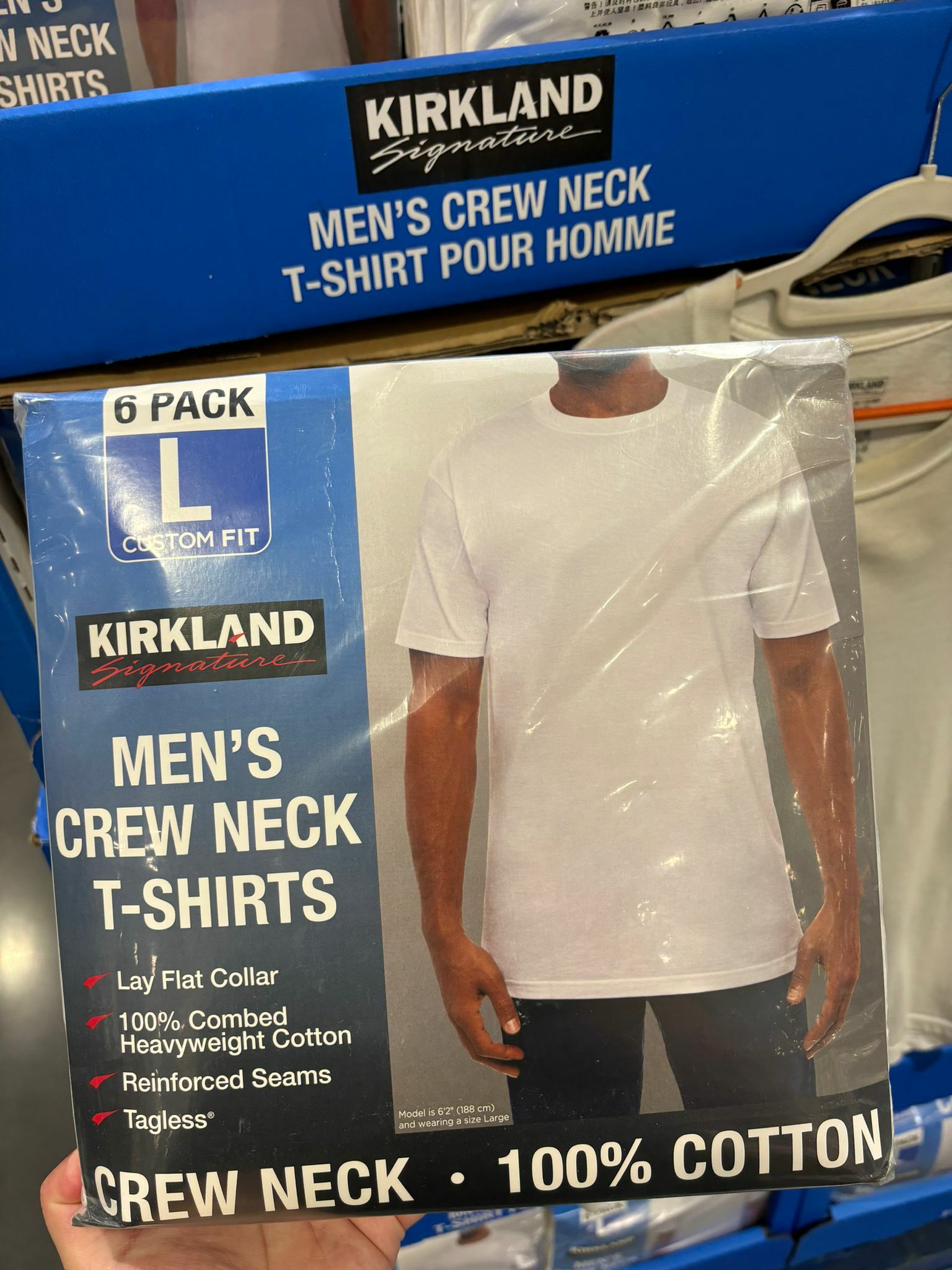 KIRKLAND 男式圓領T恤6件組