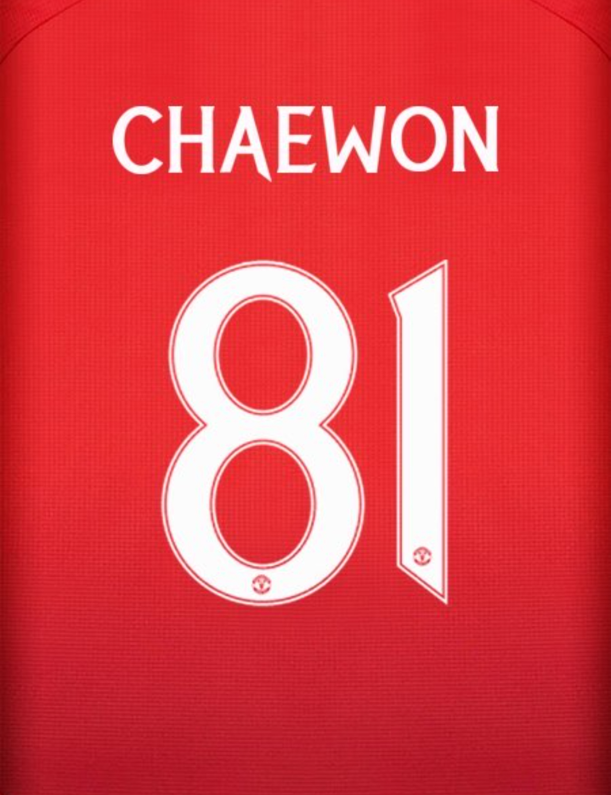 2024 Manchester United Home Shirt with LESSERAFIM Names