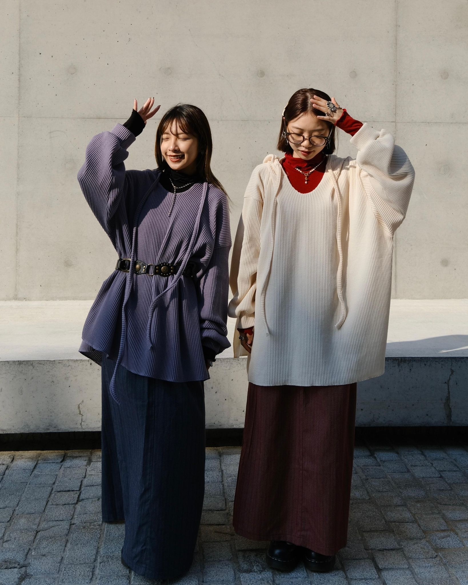 窩夫格oversize慵懶感top