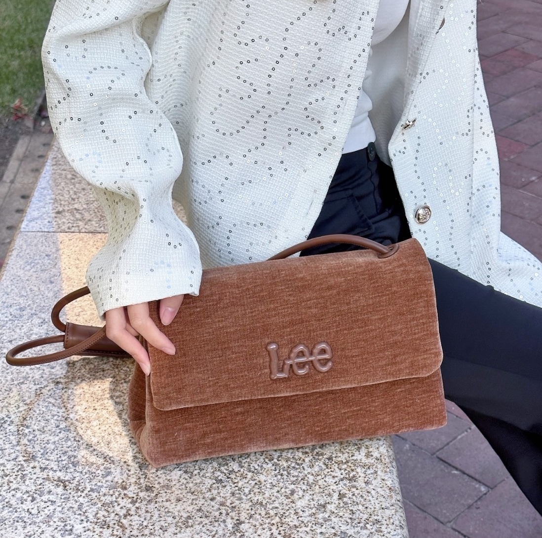 LEE 手提斜挎 單肩包 女款 全麥棕 LE240124M-301