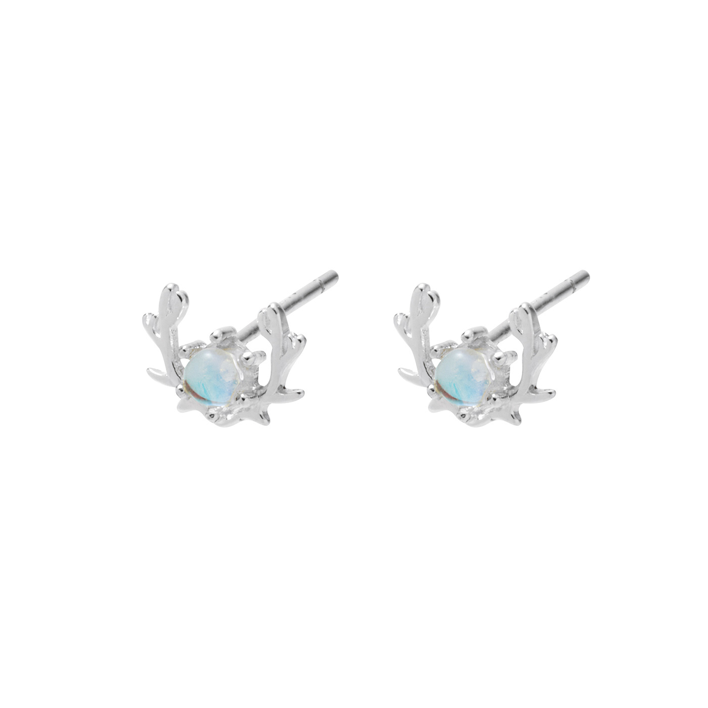 平價飾品,純銀,人工月光石,耳環