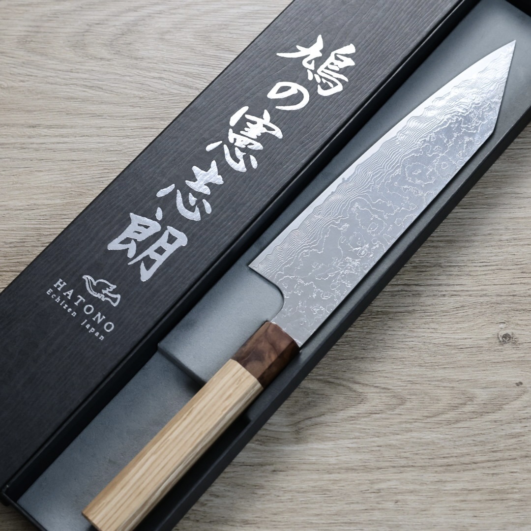 鳩野憲志朗 牛刀 210mm SG2 鑽石大馬士革