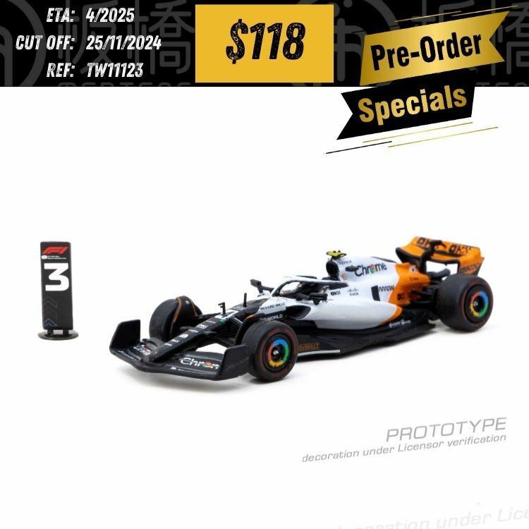 PO-$118 * Tarmac * 1:64 McLaren MCL60 Spanish Grand Prix 2023 Qualifying Lando Norris [OD12/11]