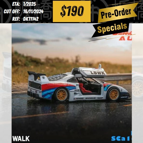 PO-$190 * Demon King Auto * 1:64 Ferrari F40 LB Martini [OD14/11]