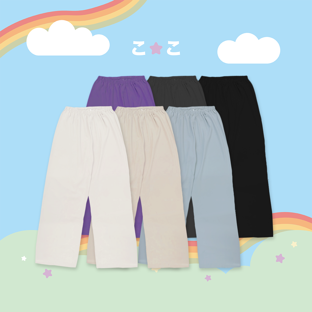 こ♡こ 經典冰涼多色直筒落地長褲