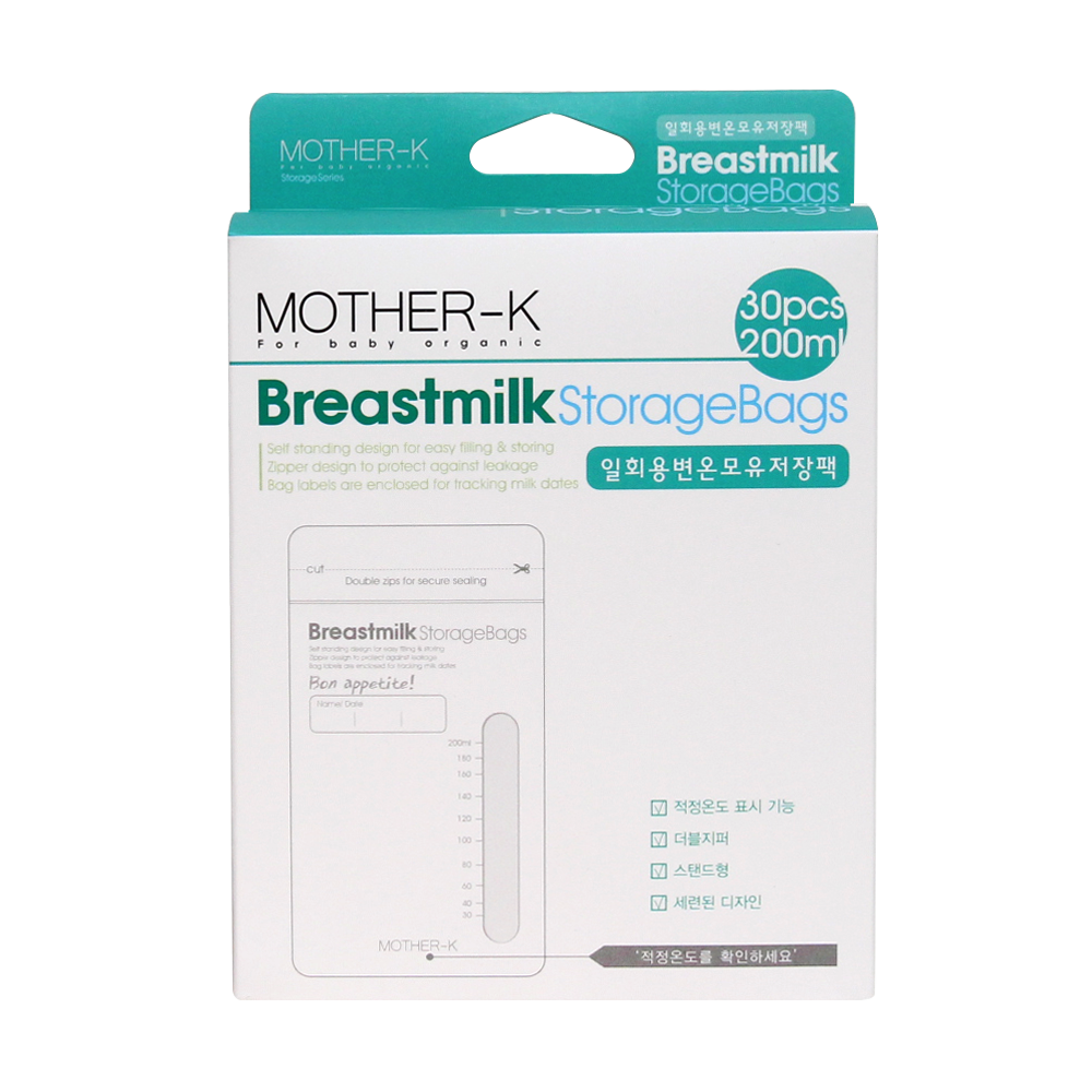 Mother - K 溫感母乳抗菌袋 -200ml (30pcs)