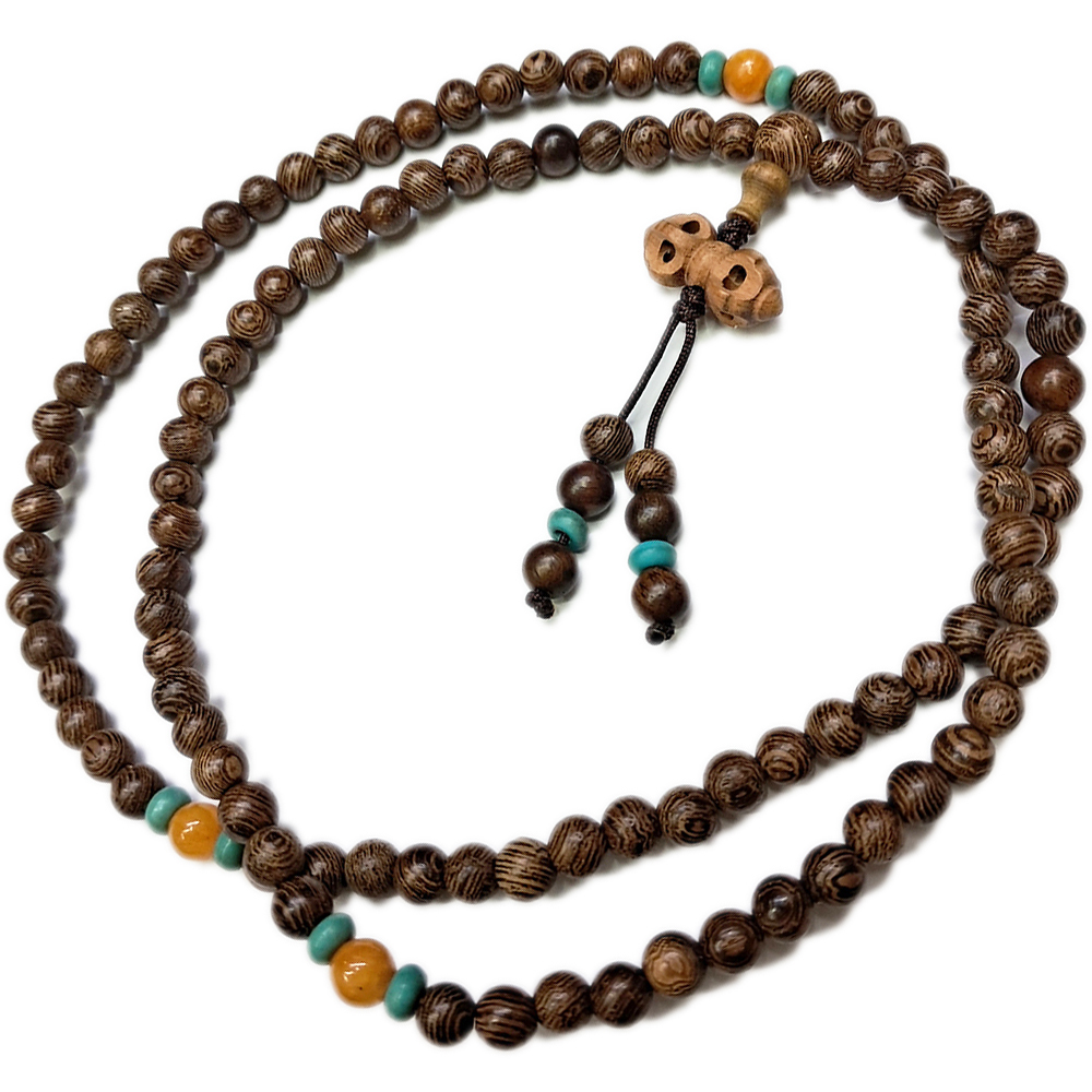 金剛杵+雞翅木108念珠6mm【十方】136763