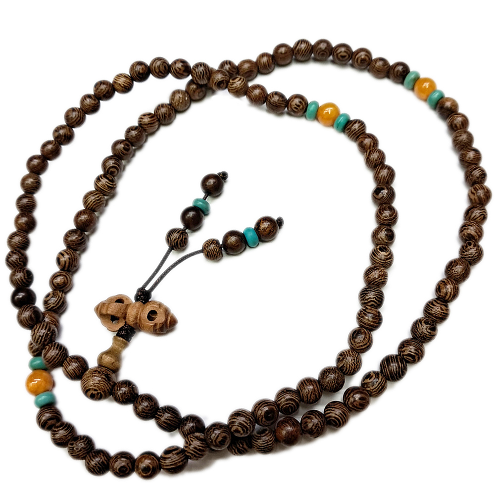 金剛杵+雞翅木108念珠6mm【十方】136763