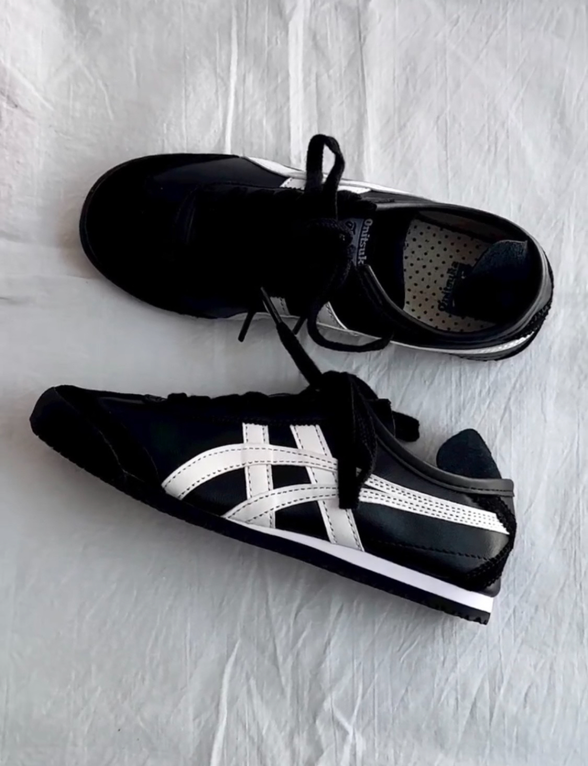 Onitsuka Tiger 鬼塚虎 Mexico 66 黑白色 復古 皮革 慢跑鞋 休閒鞋 薄底 1183C102-001/預購