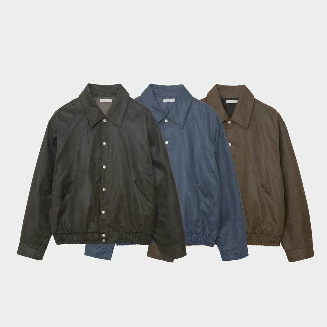 淨色合成皮外套 JK2555