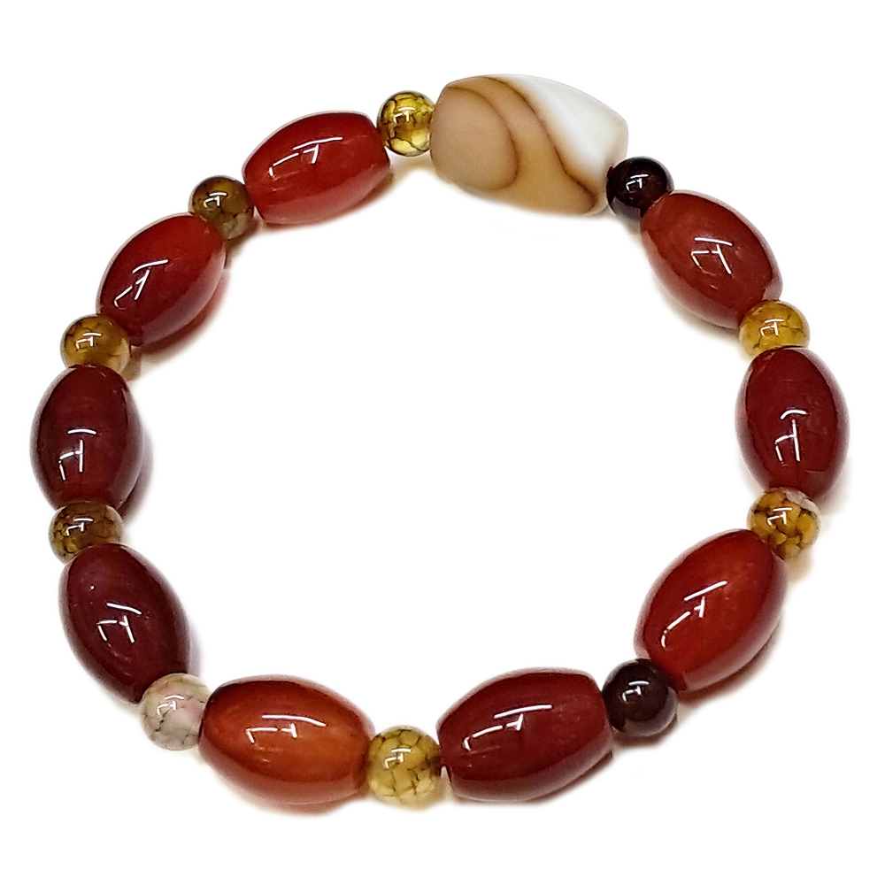 藥師珠&龍麟火供珠&紅玉髓手珠10*13mm【十方】152678