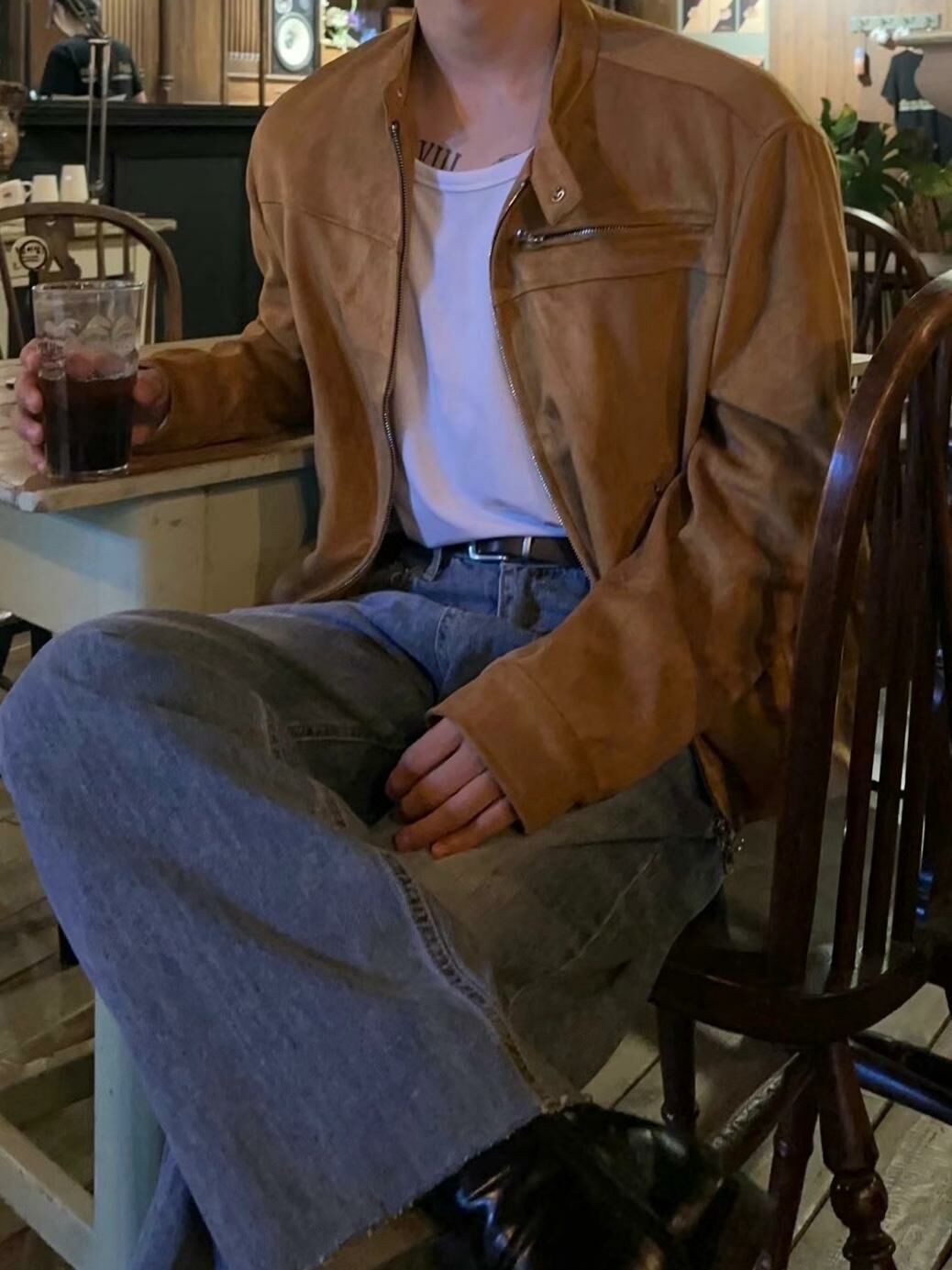 企領拉鍊猄面褸 JK2557