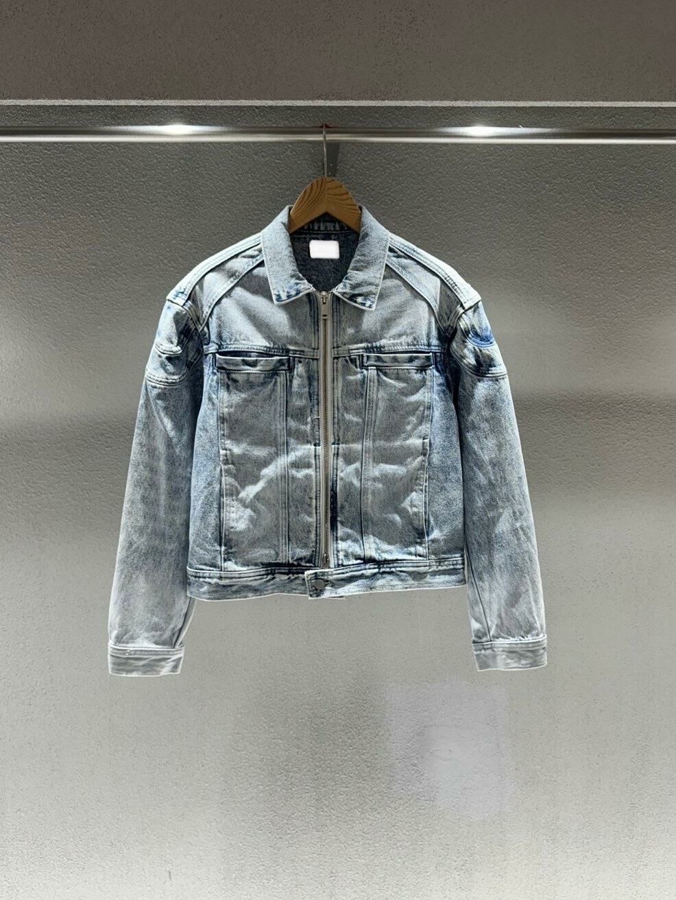 洗水拉鍊牛仔外套 JK2554