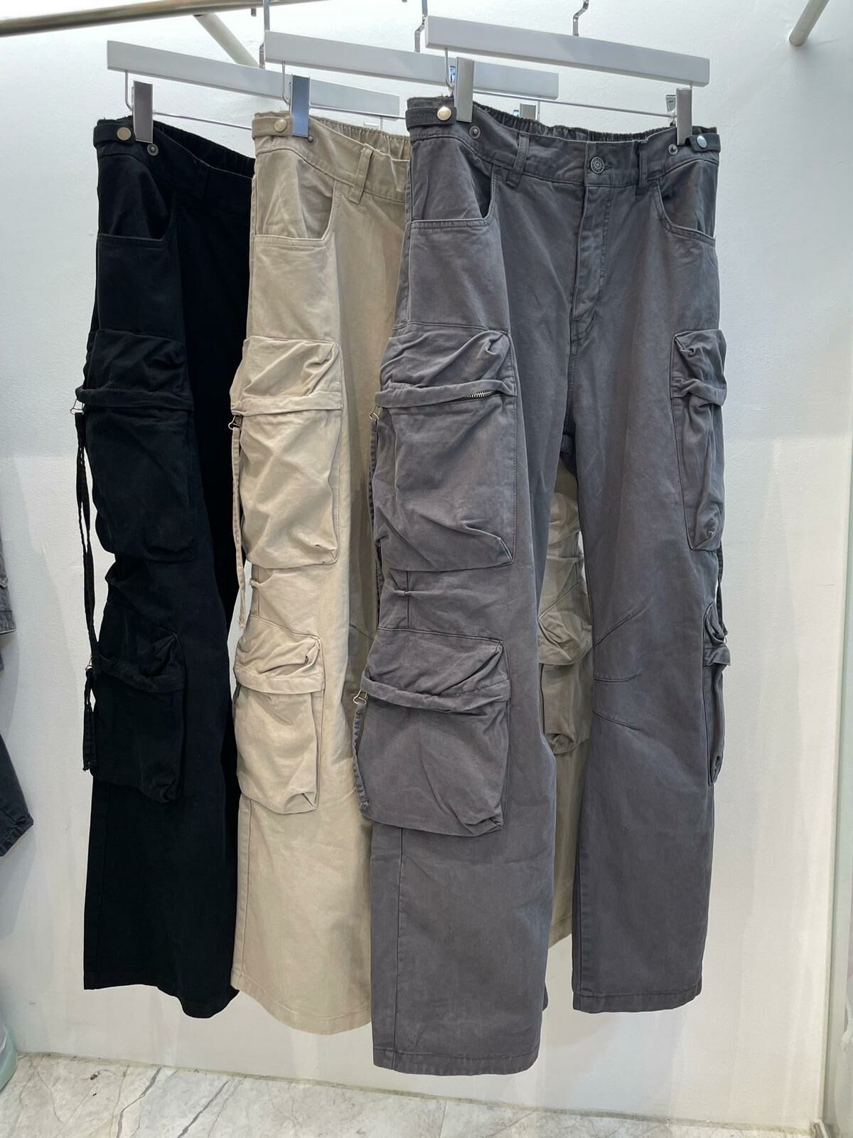 淨色工裝鬆身褲 TAC-0014P