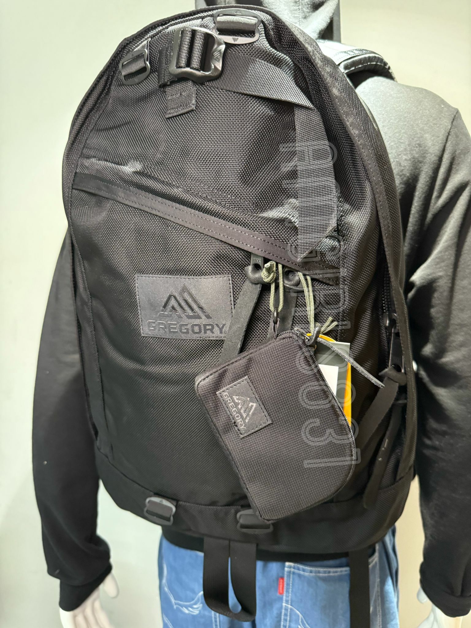Gregory day pack cordura black ballistic + Coin Wallet cordura black ballistic