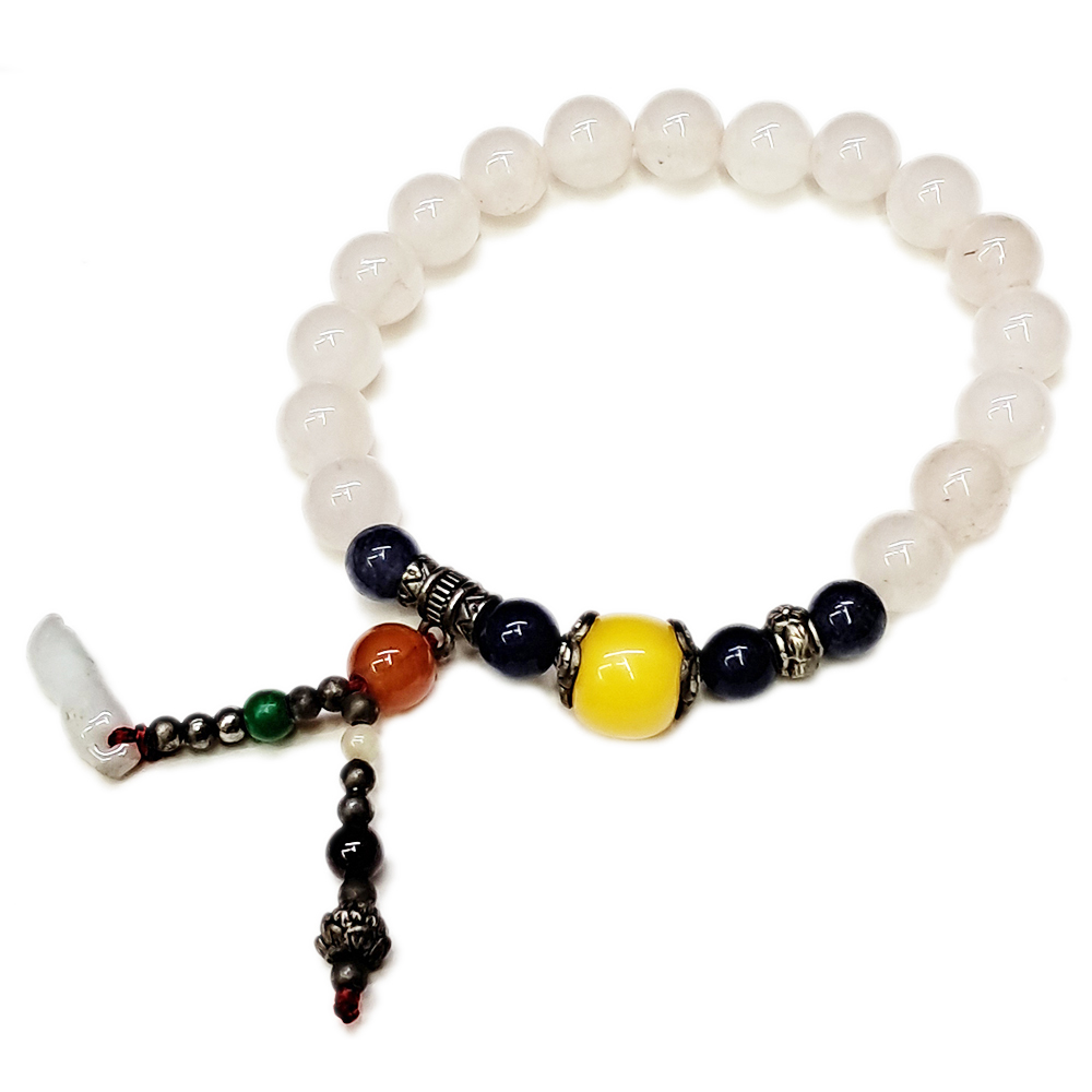 蜜納+粉晶手珠8mm【十方】139916