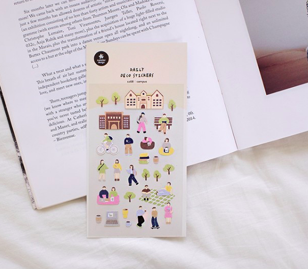 校園 日常系列手帳貼紙#1168｜韓國Suatelier