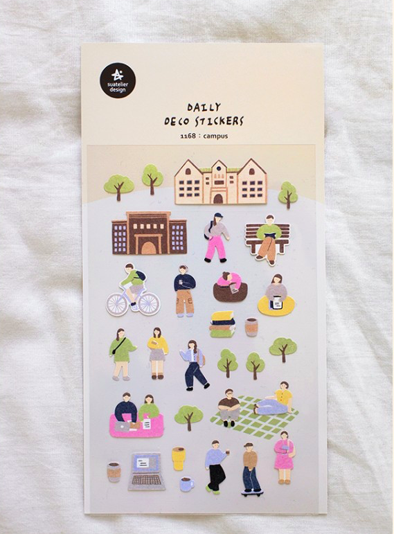 校園 日常系列手帳貼紙#1168｜韓國Suatelier